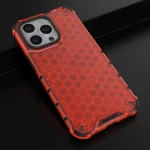 Honeycomb Case Armor Cover With Tpu Bumper For Red Kryt iPhone 13 Pro