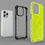 Honeycomb Case Armor Cover With Tpu Bumper For Red Kryt iPhone 13 Pro