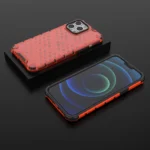 Honeycomb Case Armor Cover With Tpu Bumper For Red Kryt iPhone 13 Pro Max