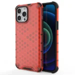 Honeycomb Case Armor Cover With Tpu Bumper For Red Kryt iPhone 13 Pro Max