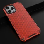 Honeycomb Case Armor Cover With Tpu Bumper For Red Kryt iPhone 13 Pro Max