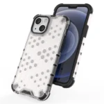 Honeycomb Case Armor Cover With Tpu Bumper For Transparent Kryt iPhone 13 Mini