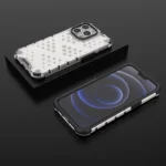 Honeycomb Case Armor Cover With Tpu Bumper For Transparent Kryt iPhone 13 Pro