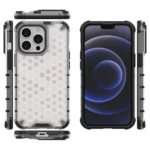Honeycomb Case Armor Cover With Tpu Bumper For Transparent Kryt iPhone 13 Pro