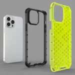 Honeycomb Case Armor Cover With Tpu Bumper For Transparent Kryt iPhone 13 Pro Max