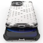 Honeycomb Case Armor Cover With Tpu Bumper For Transparent Kryt iPhone 13 Pro Max