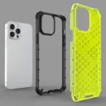 Honeycomb Case Armor Cover With Tpu Bumper For Transparent Kryt iPhone 13 Pro Max