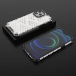 Honeycomb Case Armor Cover With Tpu Bumper For Transparent Kryt iPhone 13 Pro Max