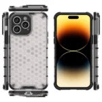 Honeycomb Case For Armored Hybrid Cover Black Kryt iPhone 14 Pro