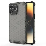Honeycomb Case For Armored Hybrid Cover Black Kryt iPhone 14 Pro Max