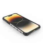 Honeycomb Case For Armored Hybrid Cover Black Kryt iPhone 14 Pro Max