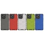 Honeycomb Case For Armored Hybrid Cover Black Kryt iPhone 14 Pro Max