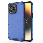 Honeycomb Case For Armored Hybrid Cover Blue Kryt iPhone 14 Pro