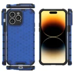 Honeycomb Case For Armored Hybrid Cover Blue Kryt iPhone 14 Pro Max