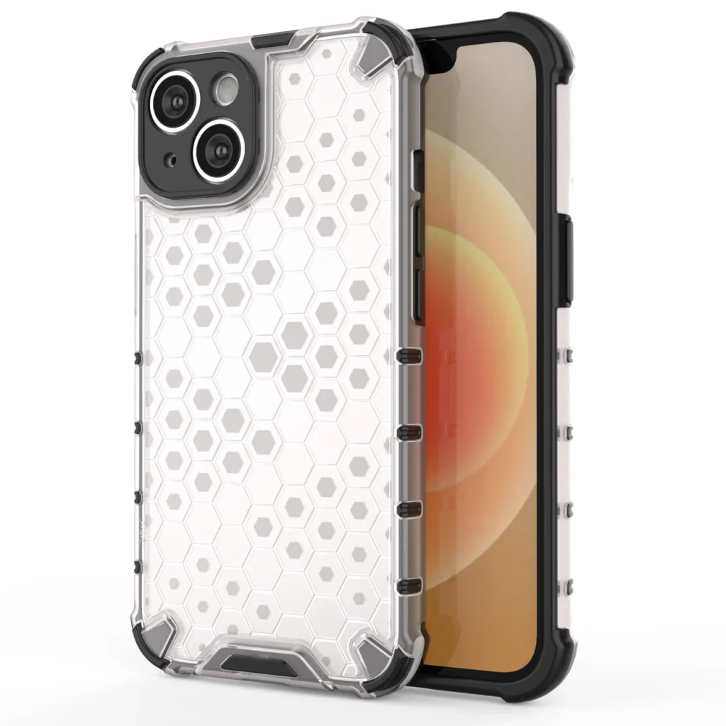 Honeycomb Case For Armored Hybrid Cover Transparent Kryt iPhone 14