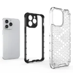 Honeycomb Case For Armored Hybrid Cover Transparent Kryt iPhone 14 Pro