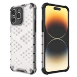 Honeycomb Case For Armored Hybrid Cover Transparent Kryt iPhone 14 Pro