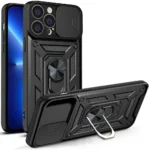 Hybrid Armor Camshield Case For Armored Case With Camera Cover Black Kryt iPhone 13 Pro Max