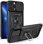 Hybrid Armor Camshield Case For Armored Case With Camera Cover Black Kryt iPhone 13 Pro Max