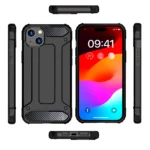 Hybrid Armor Case - Black Kryt iPhone 15