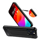 Hybrid Armor Case - Black Kryt iPhone 15 Pro