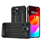 Hybrid Armor Case - Black Kryt iPhone 15 Pro