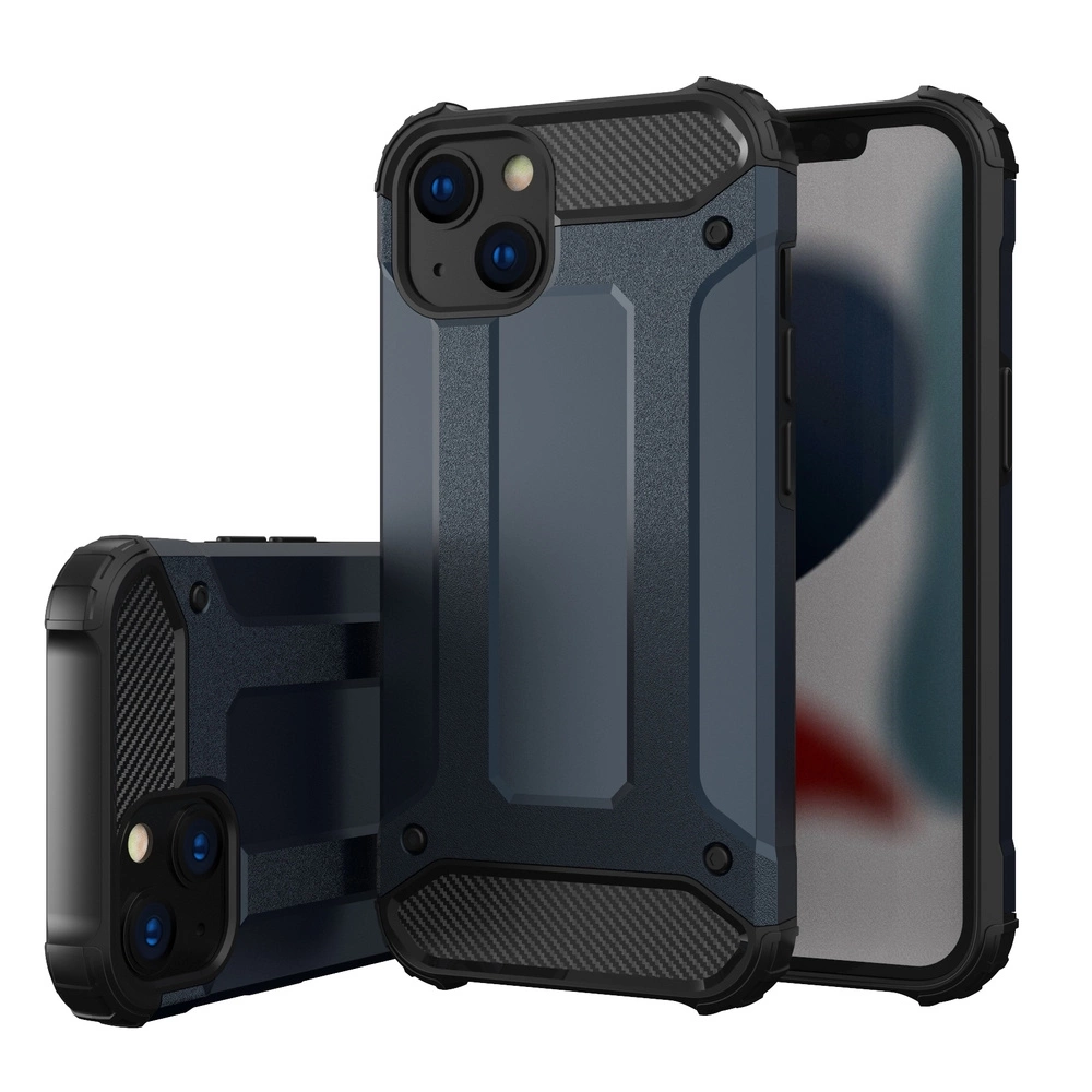 Hybrid Armor Case For Armored Hybrid Cover Blue Kryt iPhone 14