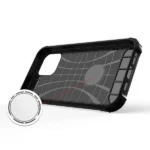 Hybrid Armor Case Tough Rugged Cover For Silver Kryt iPhone 13