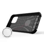 Hybrid Armor Case Tough Rugged Cover For Silver Kryt iPhone 13 Pro