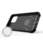 Hybrid Armor Case Tough Rugged Cover For Silver Kryt iPhone 13 Pro