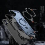 Hybrid Armor Trendy Case With MagSafe Blue Kryt iPhone 16