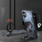 Hybrid Armor Trendy Case With MagSafe Blue Kryt iPhone 16