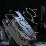 Hybrid Armor Trendy Case With MagSafe Blue Kryt iPhone 16 Pro