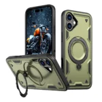 Hybrid Armor Trendy Case With MagSafe Green Kryt iPhone 16 Plus