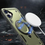 Hybrid Armor Trendy Case With MagSafe Green Kryt iPhone 16 Plus