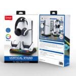 iPega P5S006 Multifunkční Nabíjecí RGB Stojan s Chlazením pro PS5 Slim Black