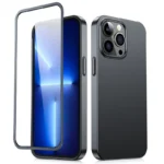 Joyroom 360 Full Case Front And Back Cover + Tempered Glass Screen Protector Black (Jr-Bp928 Black) iPhone 13 Pro Max