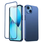 Joyroom 360 Full Case Front And Back Cover + Tempered Glass Screen Protector Blue (Jr-Bp927 Blue) iPhone 13