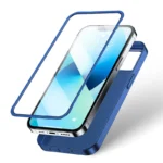 Joyroom 360 Full Case Front And Back Cover + Tempered Glass Screen Protector Blue (Jr-Bp927 Blue) iPhone 13
