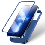 Joyroom 360 Full Case Front And Back Cover + Tempered Glass Screen Protector Blue (Jr-Bp935 Blue) iPhone 13 Pro