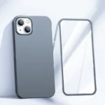 Joyroom 360 Full Case Front And Back Cover + Tempered Glass Screen Protector Grey (Jr-Bp927 Tranish) iPhone 13