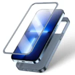 Joyroom 360 Full Case Front And Back Cover + Tempered Glass Screen Protector Grey (Jr-Bp928 Tranish) iPhone 13 Pro Max