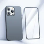 Joyroom 360 Full Case Front And Back Cover + Tempered Glass Screen Protector Grey (Jr-Bp935 Tranish) iPhone 13 Pro