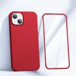 Joyroom 360 Full Case Front And Back Cover + Tempered Glass Screen Protector Red (Jr-Bp927 Red) iPhone 13