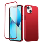 Joyroom 360 Full Case Front And Back Cover + Tempered Glass Screen Protector Red (Jr-Bp927 Red) iPhone 13