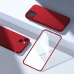 Joyroom 360 Full Case Front And Back Cover + Tempered Glass Screen Protector Red (Jr-Bp927 Red) iPhone 13