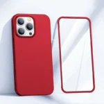 Joyroom 360 Full Case Front And Back Cover + Tempered Glass Screen Protector Red (Jr-Bp928 Red) iPhone 13 Pro Max