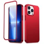 Joyroom 360 Full Case Front And Back Cover + Tempered Glass Screen Protector Red (Jr-Bp928 Red) iPhone 13 Pro Max