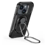 Joyroom Dual Hinge Case For Armored Case With A Stand And A Ring Holder Black Kryt iPhone 14