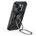 Joyroom Dual Hinge Case For Plus Armored Case With A Stand And A Ring Holder Black Kryt iPhone 14 Plus